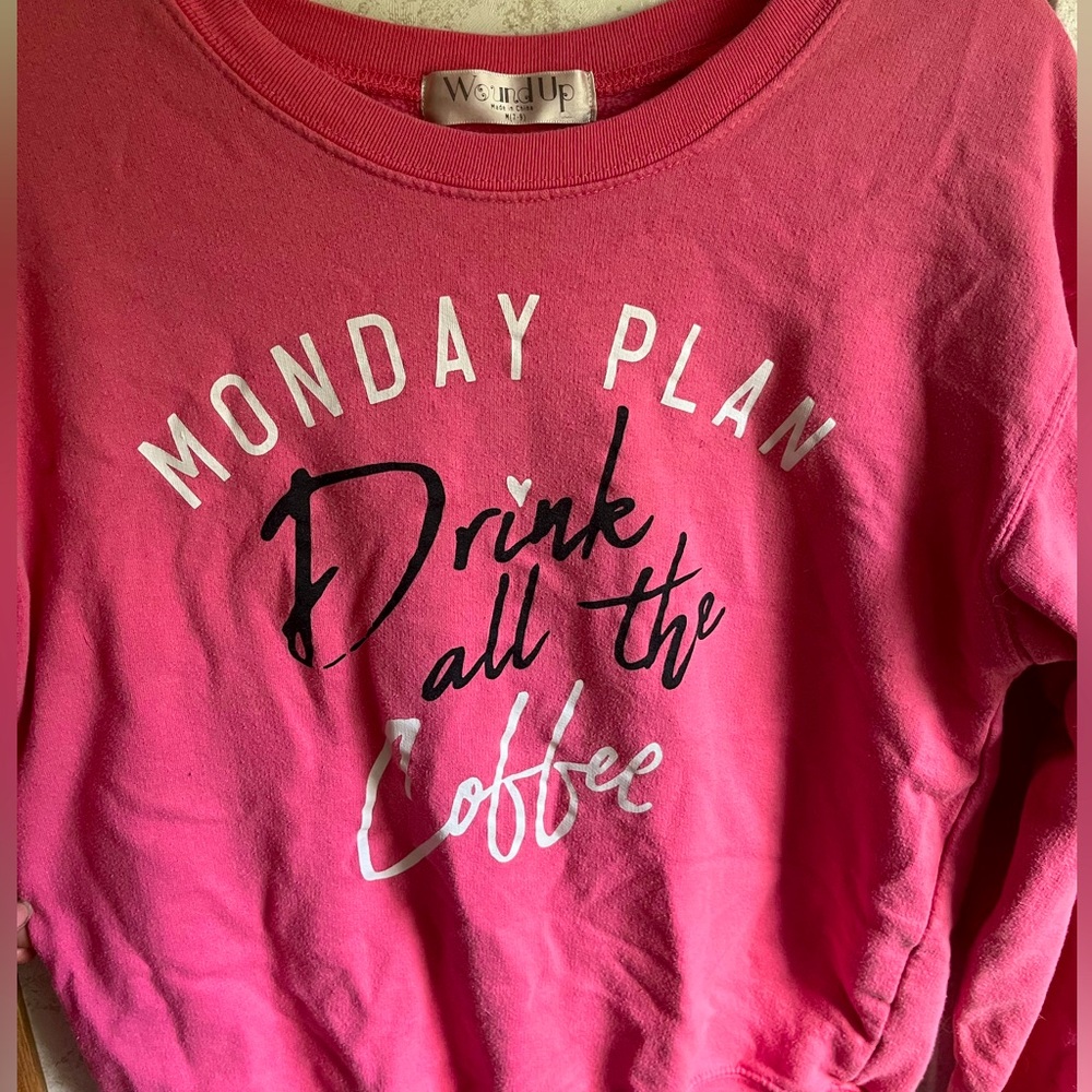Long sleeve tee shirt by wound up. Size Medium (7-9)